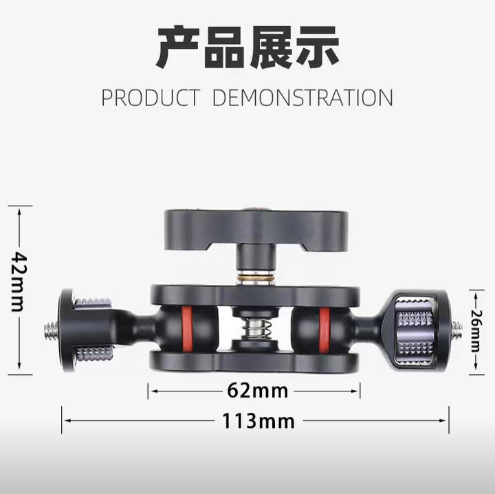 蝰蛇怪手便携迷你多功能型万向支架监视器微单反A7相机配件蝴蝶夹-图2