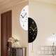 New double-sided corner wall clock living room home silent internet celebrity creative corner clock simple light luxury high-end clock