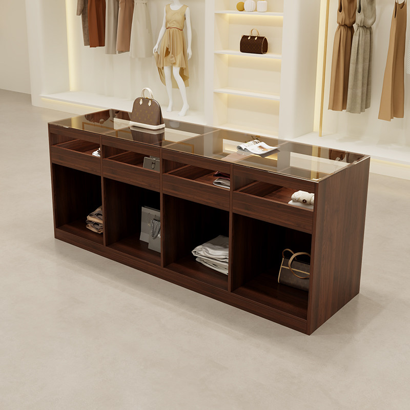 服装店中岛柜展示台店铺饰品摆件网红展示桌流水台女装陈列储物柜,淘宝优惠券,粉丝福利购,淘宝优惠卷