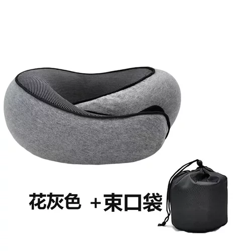蜗牛旅行枕记忆棉u型枕可收纳颈枕便携坐车飞机旅行高铁睡觉神器 - 图1