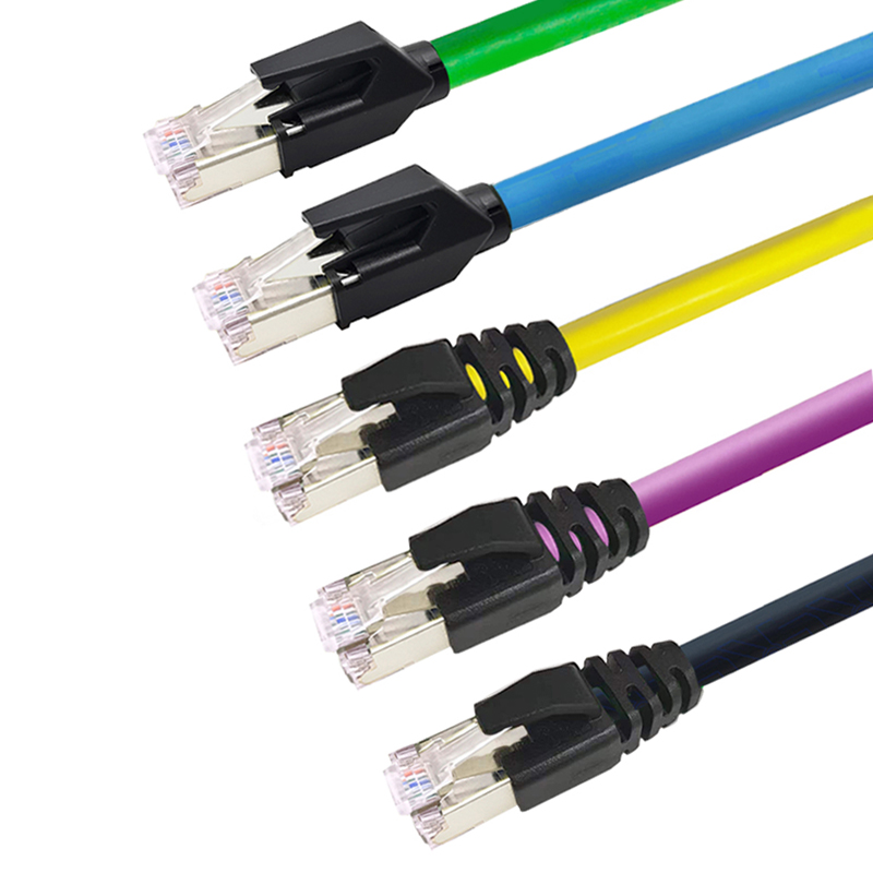 超五类六类cat5e/cat6e工业级以太网线8芯屏蔽双绞铜芯拖链电缆 - 图2
