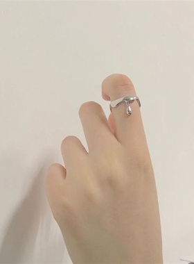 胶片蔡徐坤IKUN明星同款情侣对戒小众设计感戒指女潮酷个性