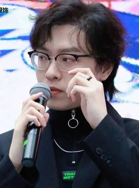 谷江山同款戒指黑色简约珐琅个性小众气质百搭食指高级感男女情侣