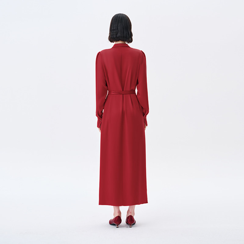 菲埃琳FILINGME 私服强推秋季醋酸双面缎荷叶边高级感连衣裙,淘宝优惠券,粉丝福利购,淘宝优惠卷