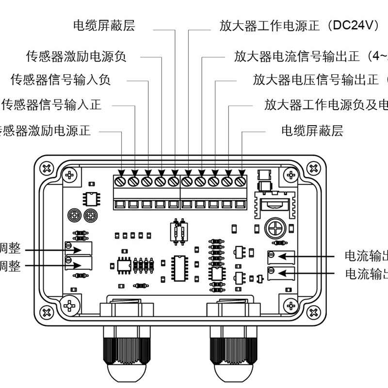 称重变送器RW-PT01A高精度电子秤PLC信号转换控0-5v/0-10V/4-20MA - 图1
