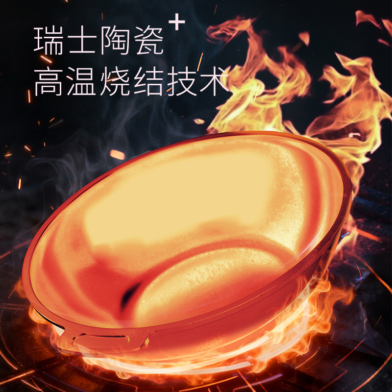 瑞士SwissDiamond不粘锅炒锅家用平底锅32/24无油烟炒锅煎锅6件套 - 图2