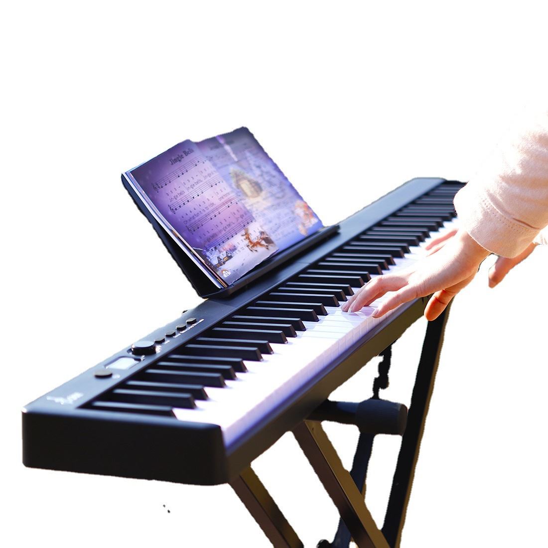 88键可折叠电子钢琴蓝牙便携式初学者神器专业练习键盘成人家用 - 图2
