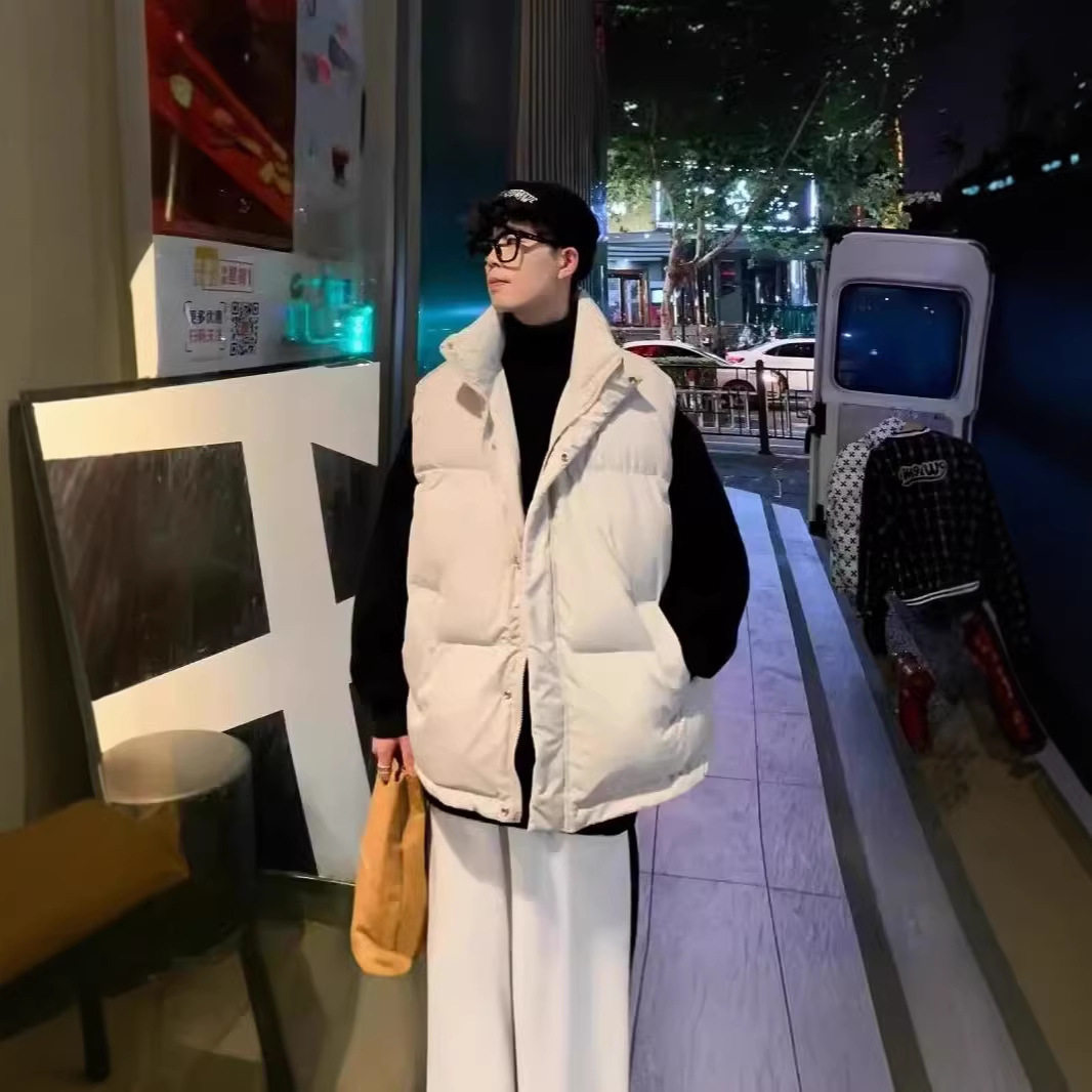 品质男装秋冬季韩版潮流加厚保暖棉马甲男女百搭宽松立领时尚坎肩,淘宝优惠券,粉丝福利购,淘宝优惠卷