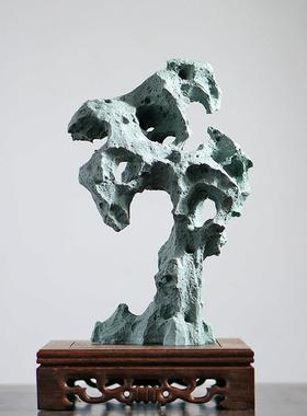 仿真太湖石假山摆件中日式园艺盆景花卉枯山水微景观造景山石装饰