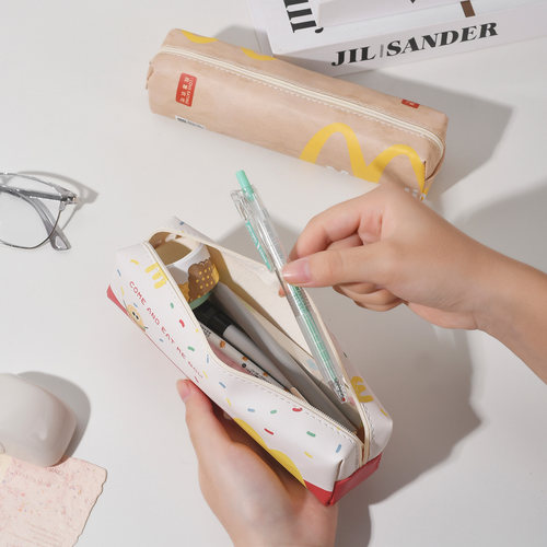 「M记麦麦」麦门可爱创意文具学生笔盒学习收纳包小众笔袋铅笔盒 - 图2