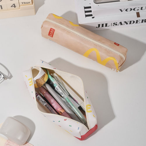 「M记麦麦」麦门可爱创意文具学生笔盒学习收纳包小众笔袋铅笔盒 - 图3