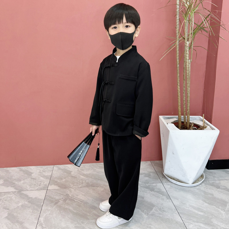 男童新中式国风春季童装套装2024新款春秋儿童中小童宝宝男孩汉服