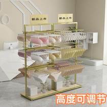 Underwear Middle Island Shelf Floor Adjustable Underwear Shelf Show Shelves Shop Mall Bra Shelf Socks Display Shelf