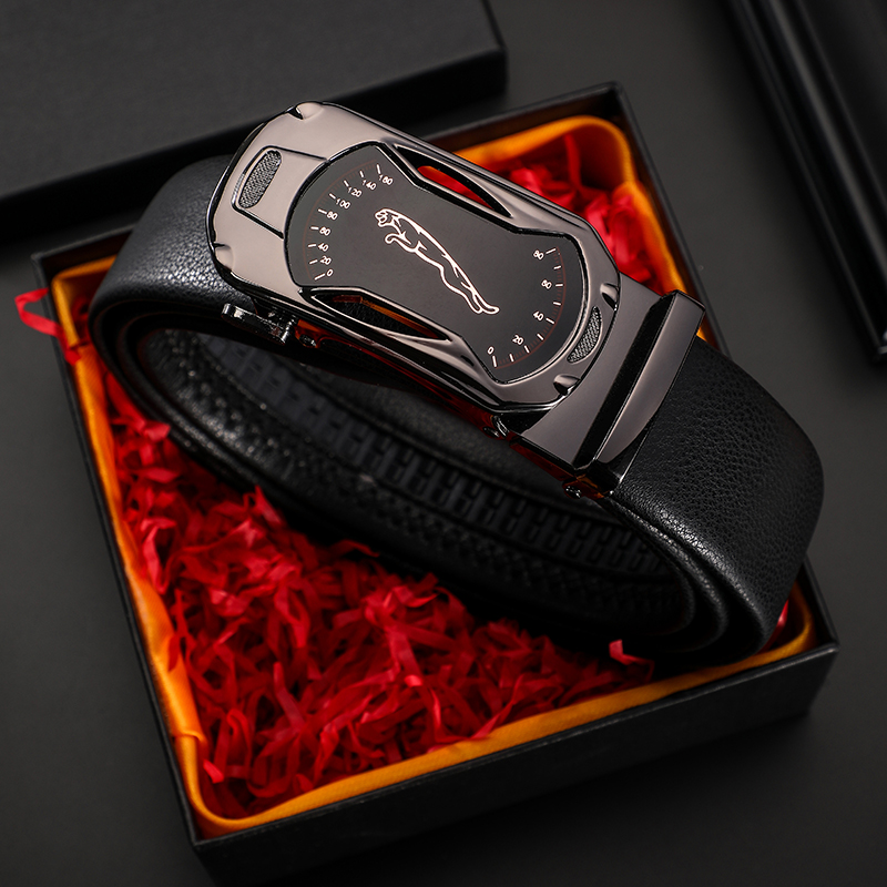 【林依轮推荐】皮带男商务皮带男款真皮自动扣头休闲牛皮腰带