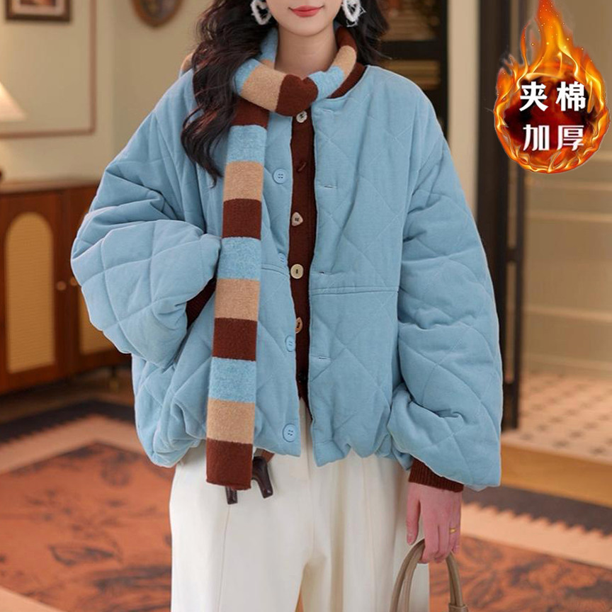 韩系巨好看的厚外套女2025年冬季新款今年流行爆款夹棉圣诞红棉服,淘宝优惠券,粉丝福利购,淘宝优惠卷