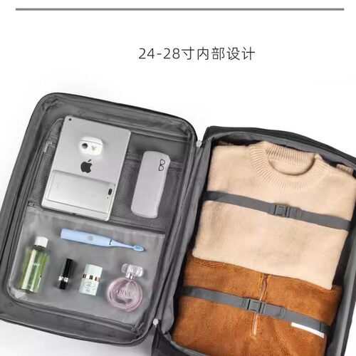 瑞士军刀牛津布拉杆箱20寸登机箱男帆布行李箱万向轮女28寸大容量 - 图3