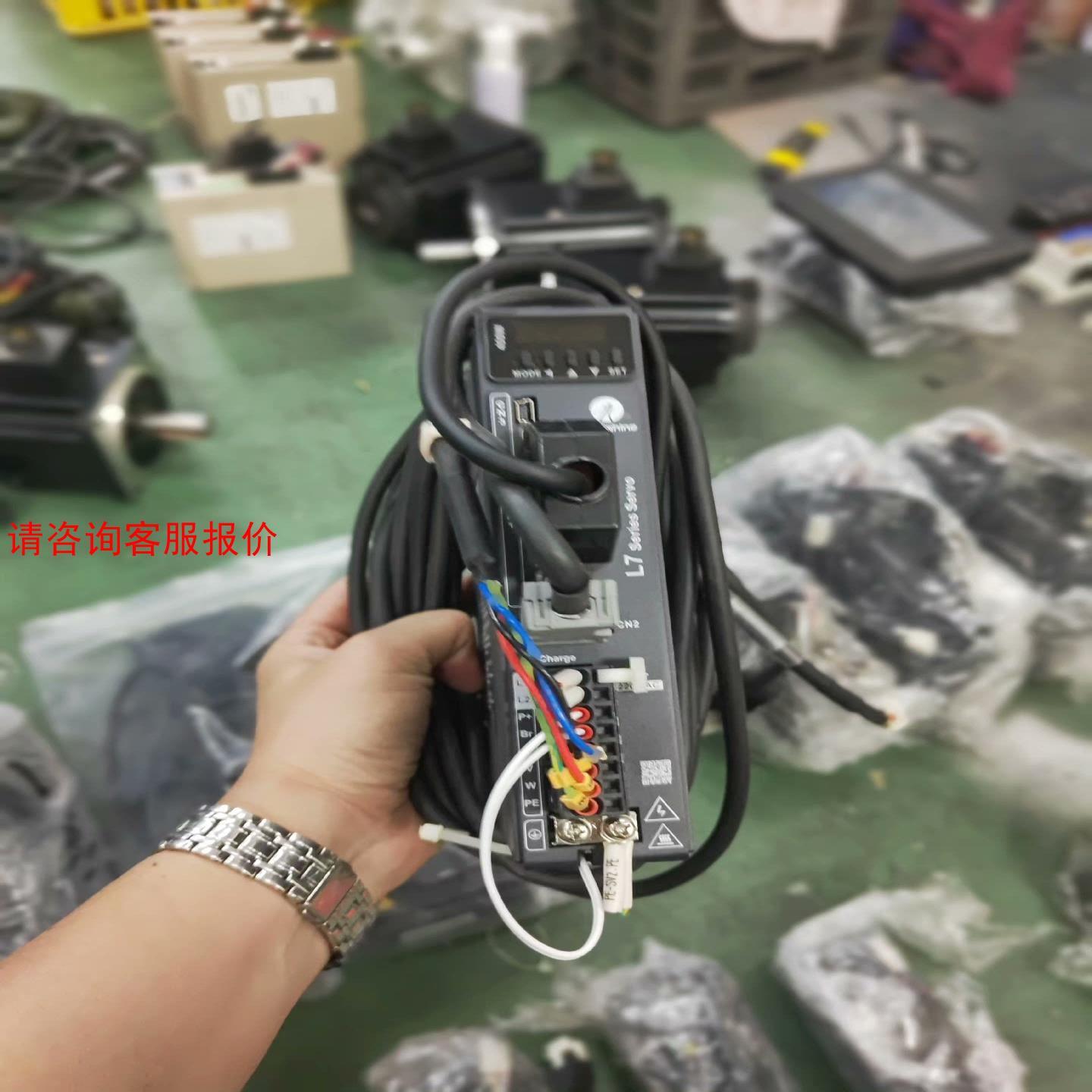 雷塞400W伺服电机脉冲型，驱动L7-400，电机ACM60 - 图1