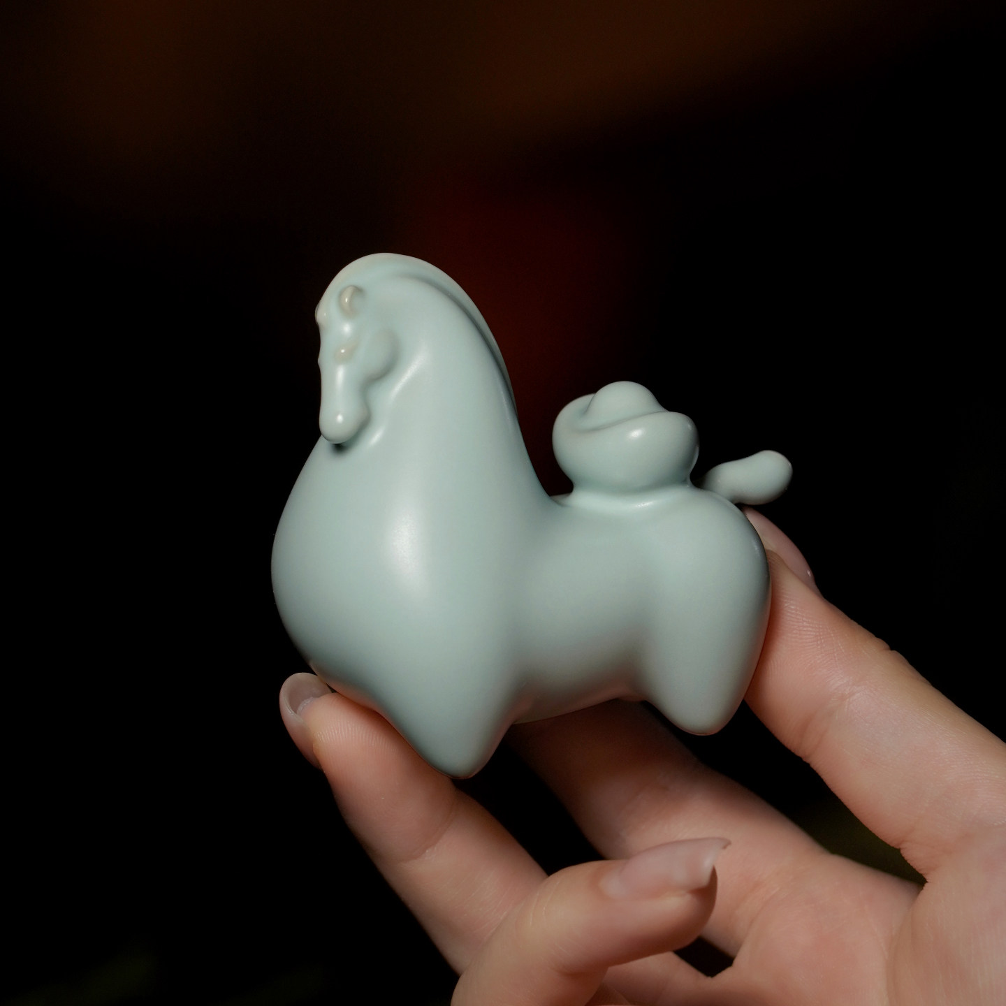 汝窑马摆件吉祥物生肖茶宠茶桌茶几桌面装饰汝瓷茶玩马上有钱,淘宝优惠券,粉丝福利购,淘宝优惠卷