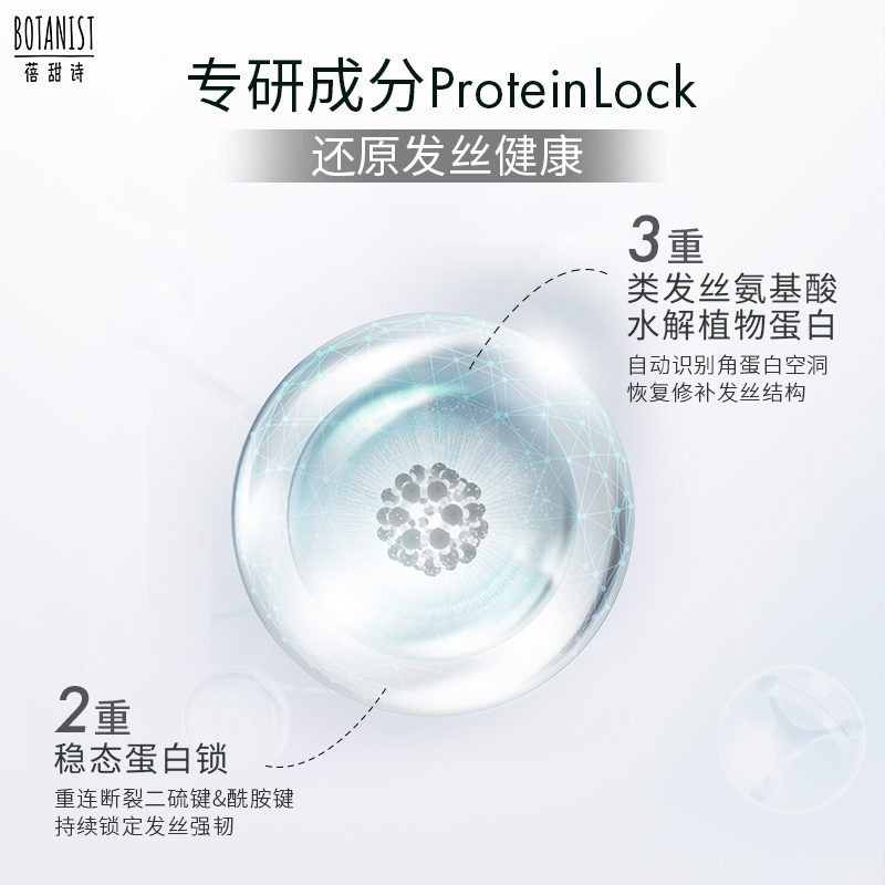 BOTANIST蓓甜诗植物学家柔顺蛋白发膜修护干枯轻盈柔顺丝光水滑 - 图1