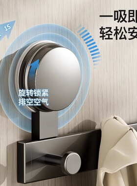 吸盘门后挂钩强力粘胶免打孔强力