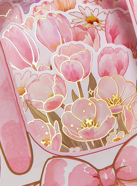 秘密花园立体贺卡高颜值花束卡片