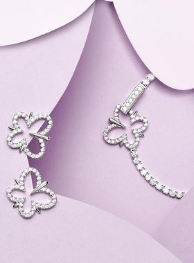 满镶高银手链女EGEM意境S925纯银