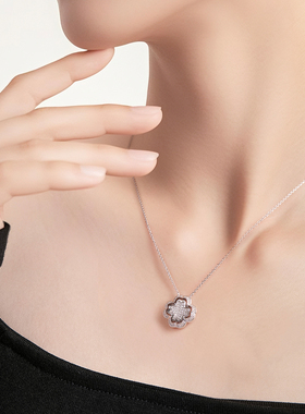 EGEM意境锦上方棋纹轻奢项链女S925纯银颈链原创新中式高级小众