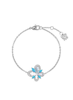 高银版手链女EGEM意境S925纯银