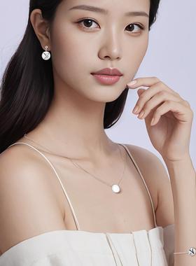 高银版项链女EGEM意境S925纯银