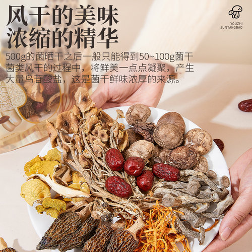 【芭芭农场】陕西佛坪秦岭六珍菌汤包40g*2袋 - 图2