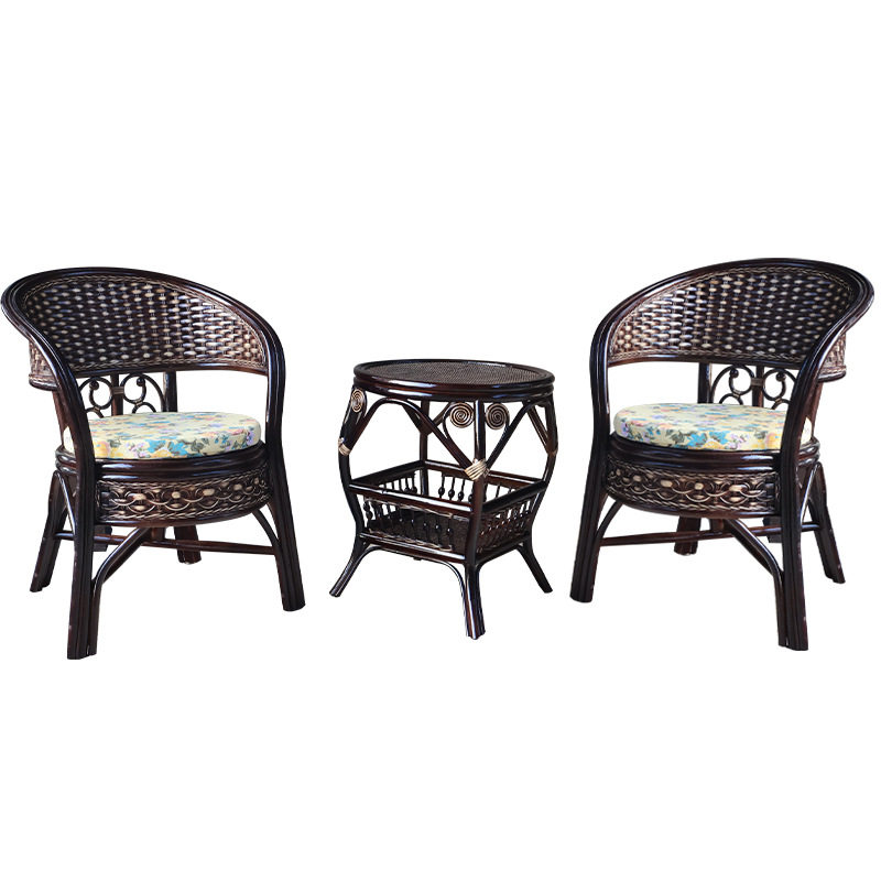 印尼真藤阳台茶几三件套桌椅客厅藤条桌椅阳台小桌椅藤椅组合家用,淘宝优惠券,粉丝福利购,淘宝优惠卷