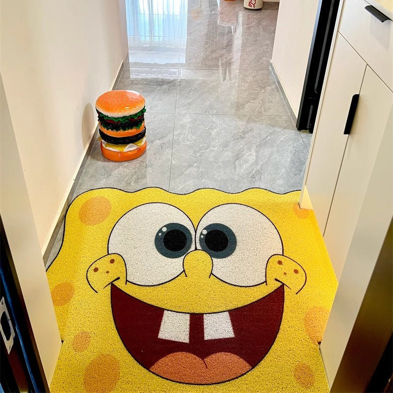 定做海绵宝宝丝圈入户门垫门厅玄关地垫防滑耐磨可裁剪刮沙除尘垫,淘宝优惠券,粉丝福利购,淘宝优惠卷
