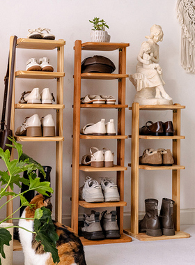 实木鞋架多层家用门口入户收纳架