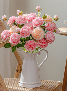 仿真牡丹花仿生花干花室内花束