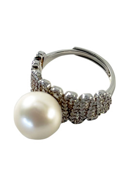 爱迪生天然珍珠925纯银时尚女