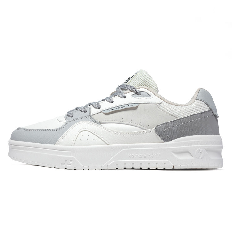 【商场同款】361板鞋男小白鞋2026春季新款低帮皮面运动鞋休闲鞋,淘宝优惠券,粉丝福利购,淘宝优惠卷