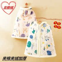 Bala Bala Baby Cloak Cape Out for windproof Lianhood Warm Cape Warm Cape cotton Garnapped male and female baby jacket
