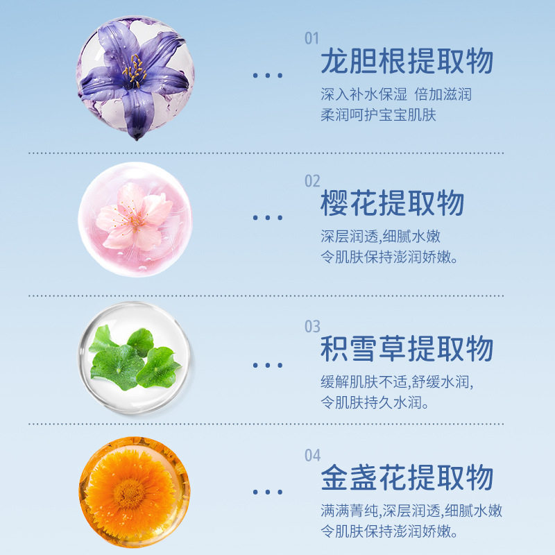 儿童金盏花面膜3-12岁小女男孩宝宝专用水润肌肤面部护理补水保湿