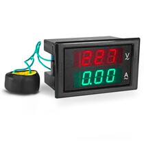 D52-2042 rail-type double display digital AC number of electric voltmeter Current meter 380V Number of display empty opening meter