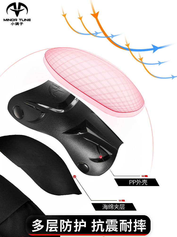 小调M子INOR TUNE摩托车护膝护肘骑行防摔护膝短款护具夏季四季 - 图3