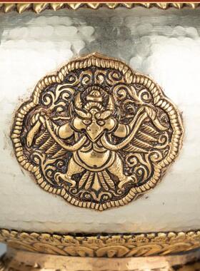 纯手工茶桌茶具纯铜藏式