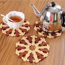 Saucepan Dining Table Insulation Mat Wood Plastic Bamboo Mat Cup Frying Pan Bamboo Tabletop Table