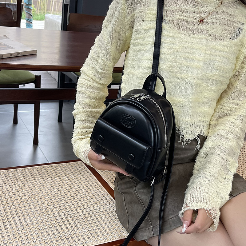 复古时尚百搭双肩包包女2025新款秋冬高级感简约小众设计迷你包包,淘宝优惠券,粉丝福利购,淘宝优惠卷