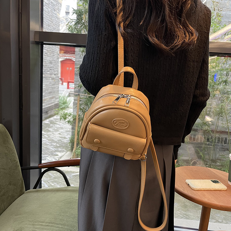 复古时尚百搭双肩包包女2025新款秋冬高级感简约小众设计迷你包包,淘宝优惠券,粉丝福利购,淘宝优惠卷