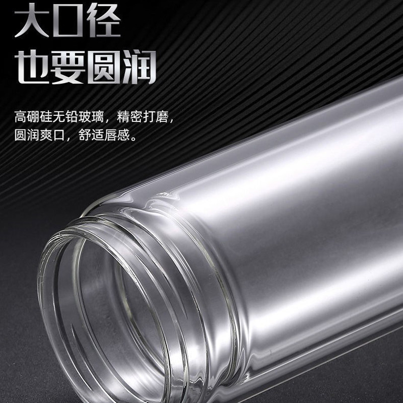 加厚玻璃杯泡茶杯双层防爆耐热女士透明单层带盖男女式车载高档杯,淘宝优惠券,粉丝福利购,淘宝优惠卷