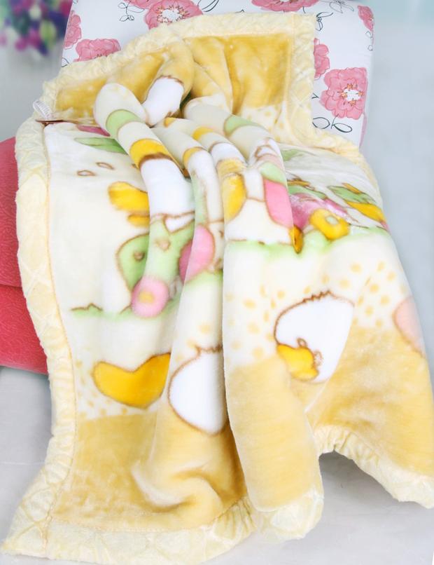 婴儿专用小毛毯冬季婴幼儿宝宝毯子秋冬加绒加厚小盖毯高级感可爱