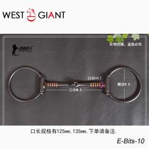 Quality black iron Inform mouth armature Racecourse equestrian horse armature combined obstacle training horse chewy western giant