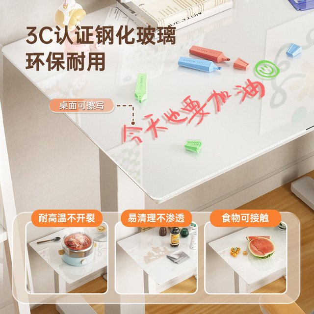 Small apartment electric lift table comes with universal wheels