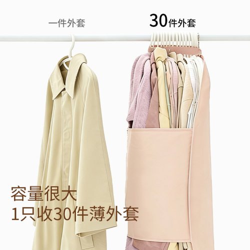 衣物压缩板大衣压压板衣服防尘收纳挂袋衣柜收纳神器羽绒服收纳袋 - 图2