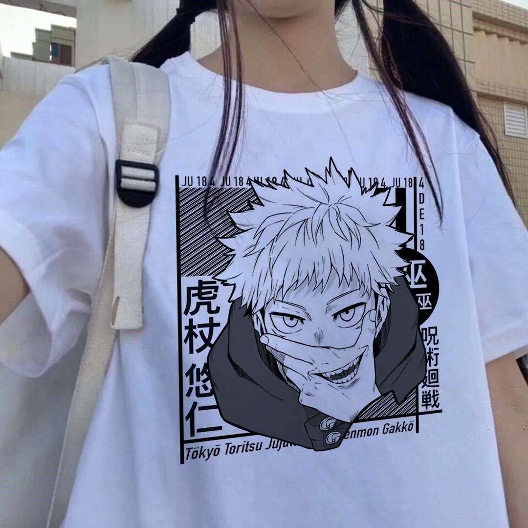 Tshirt Manga Japanese Anime Jujutsu Kaisen T Shirt Men gojo - 图1